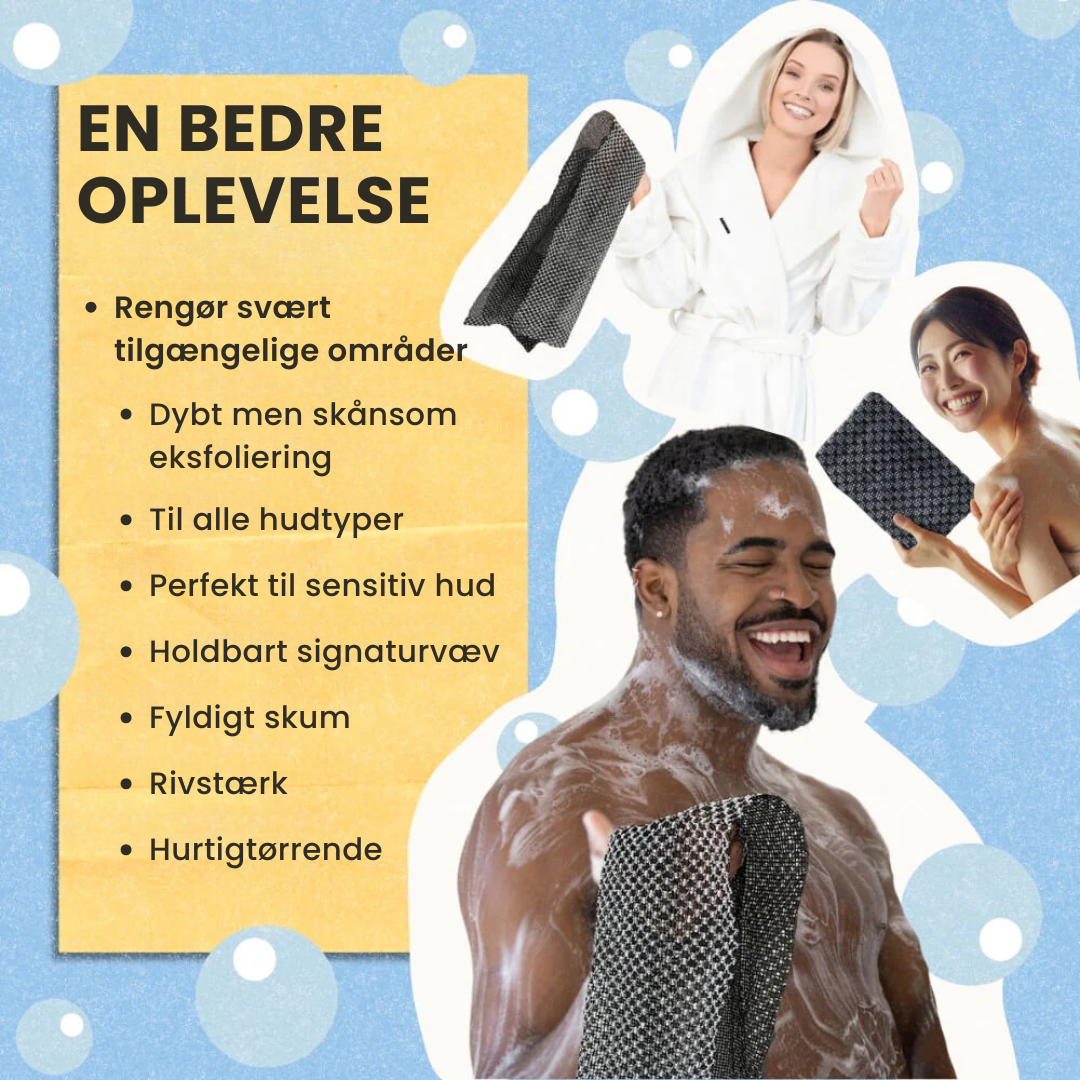 Blissy™ Eksfolierende Antibakteriel Badehåndklæde